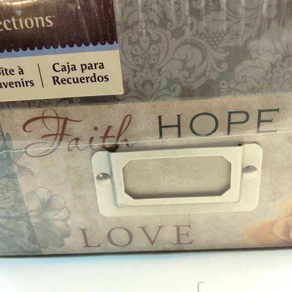 Recollections Faith Hope Love Memory Box Photo Storage CD DVD Paula Scaletta New - Picture 7 of 11